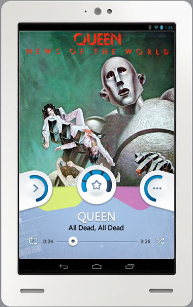 Android music player interface by Foob