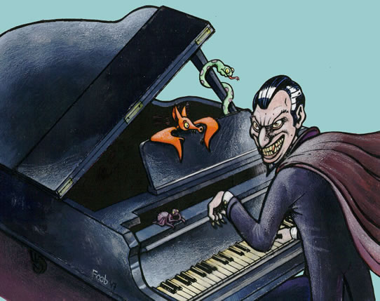 cover illustration by Foob for the CD "who's afraid of classical music?"