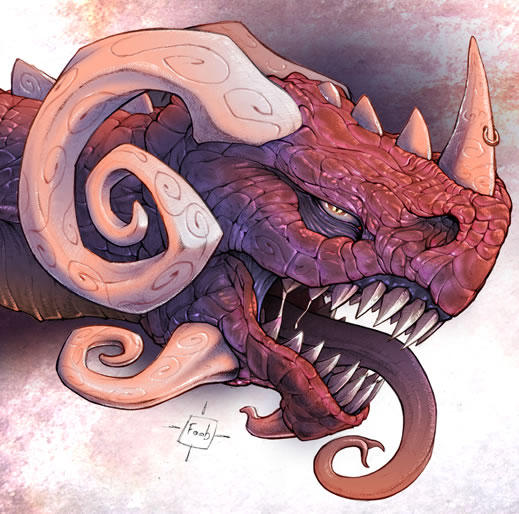 dragon's head by Foob