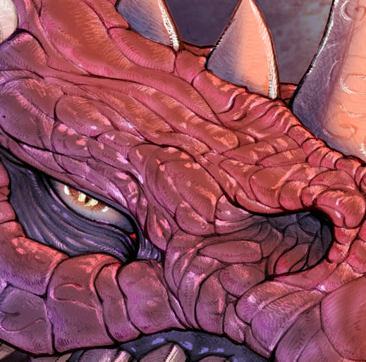 detail of a dragon's head (by johan wuyckens)