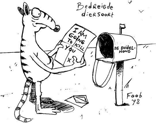 A cartoon by Foob about an endangered species