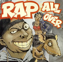 cover illustration for a Hip Hop sampler CD