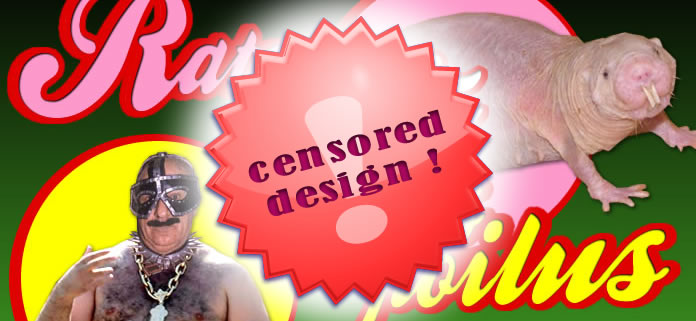 censored design for a site about shaved rats and hairy dwarves