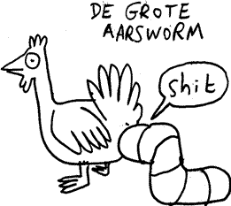 A cartoon by about an endagered species called the giant assworm