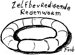 A cartoon by Foob about a masturbating worm